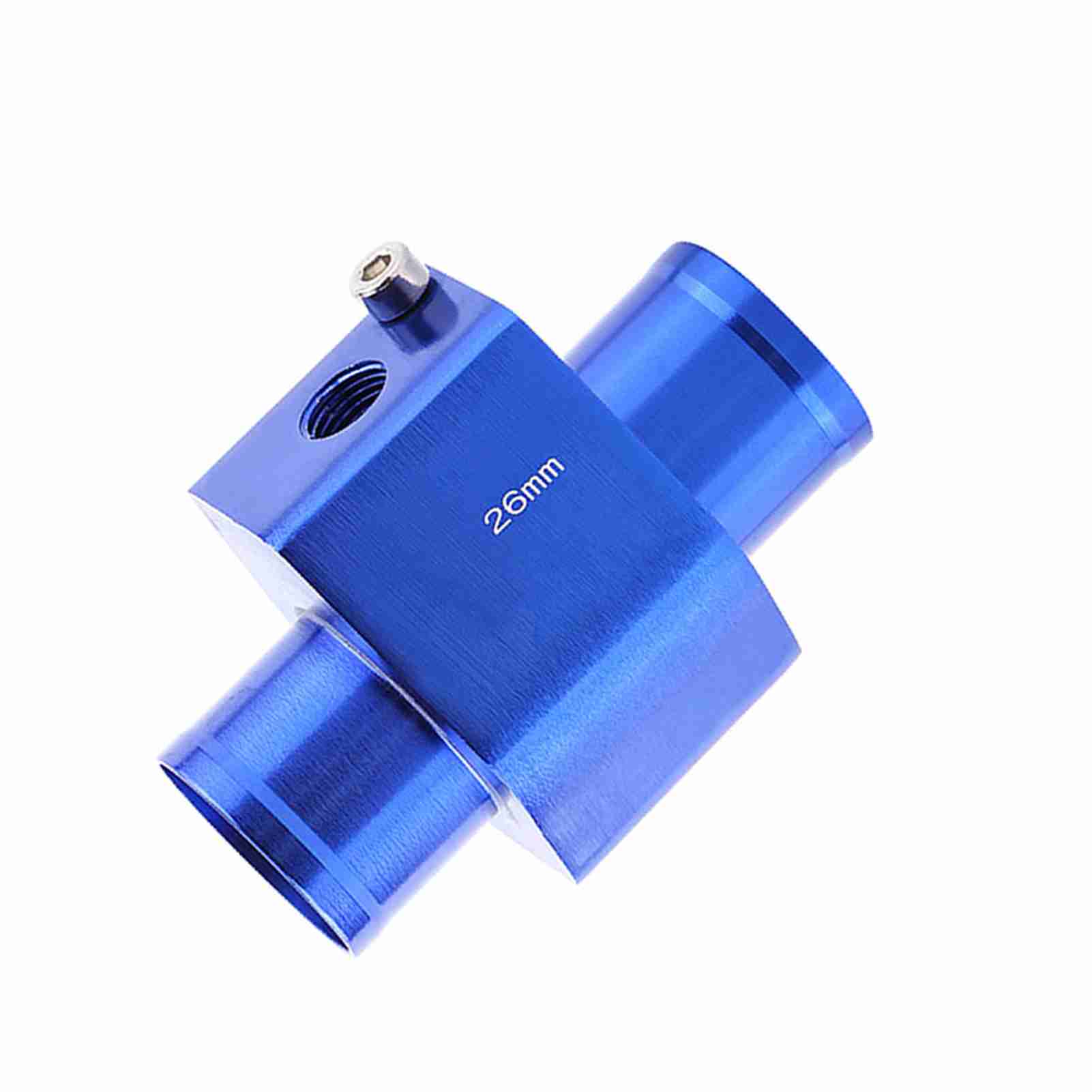 

Универсальный металлический автомобильный датчик температуры воды, соединительная труба, шланг, адаптер датчика температуры, синий 26MM