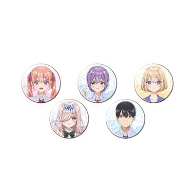 TV Anime "The Cuckoo's Fiancee Season 2" 01 [Official Illustration] Can Badge Complete Set (Box of 5)