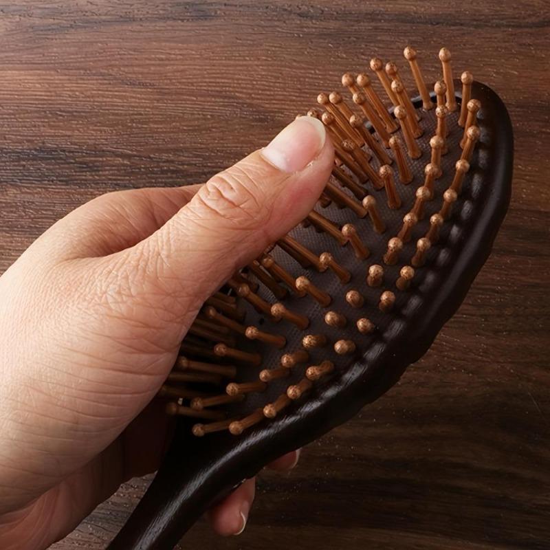 Sandalwood Air Cushion Comb Wooden Hair Styling Comb Oval Scalp Massage Brush Comb