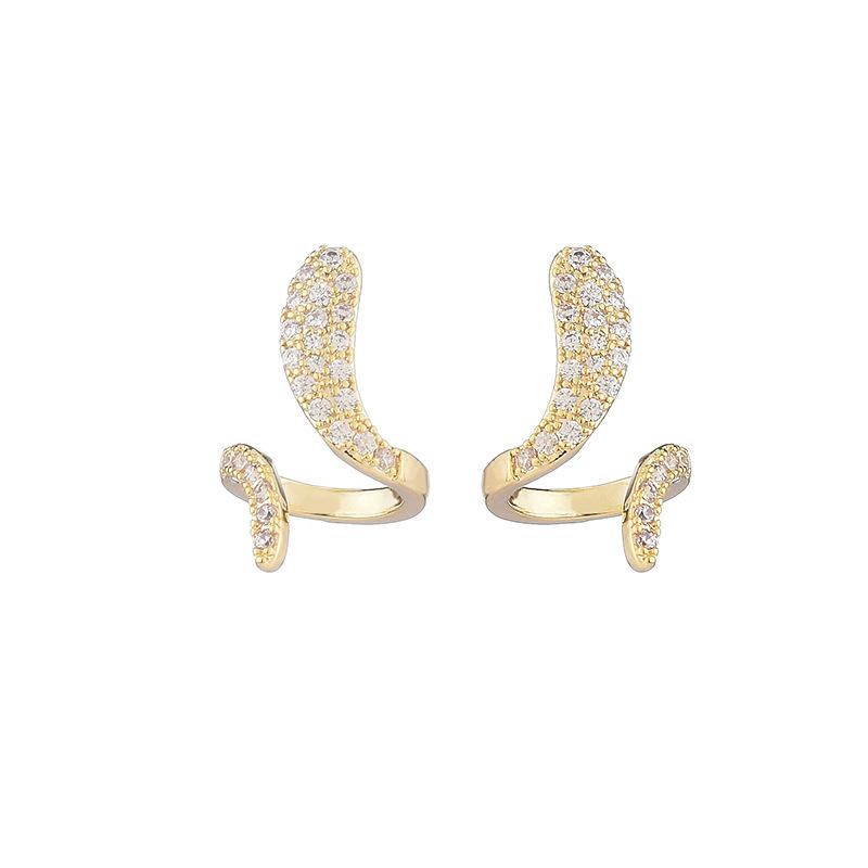 Elegant Japanese  Korean Niche Design Snake Stud Earrings - Trendy, High-Class Jewelry for Women