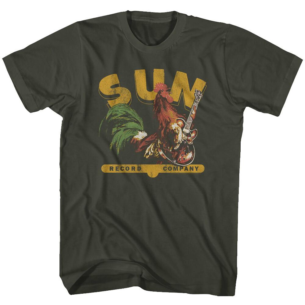 Sun Records Record Company Rooster With Guitar Men s T Shirt Rock Music Merch Unisex T-Shirt S