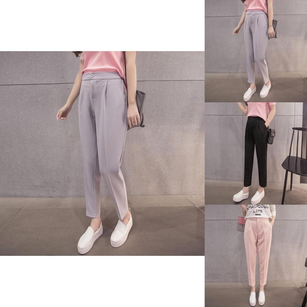 Luxurious Women Harem Pants High Waist Casual Slim Plus Nine Size Trouser