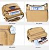 Men's Multifunctional Canvas Crossbody Bag: Versatile Travel & Tool Carrier
