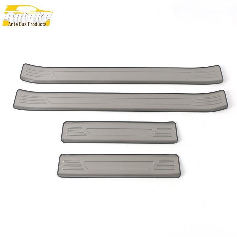 Autocolant decorativ prag ușă Leapmotor T03: Pedală de Bun Venit din Oțel Inoxidabil Bandă Luminoasă pentru 20 de Modele - Accesorii Auto