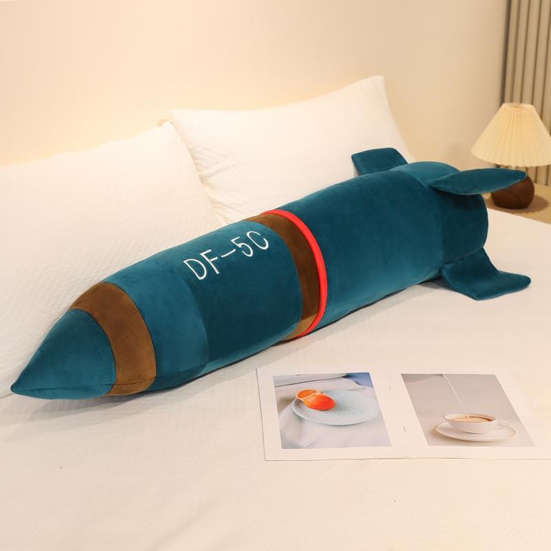 60/120cm Intercontinental Strategic Nuclear Missiles Plush Pillow Stuffed Brown Green DF-5C DF-61 Sleeping Bolster Man Gift