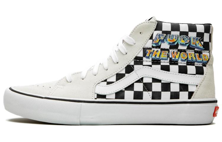 Sk8 Supreme x Sk8 Vans Hi Fuck The World - White VN0A45JDSY4 41