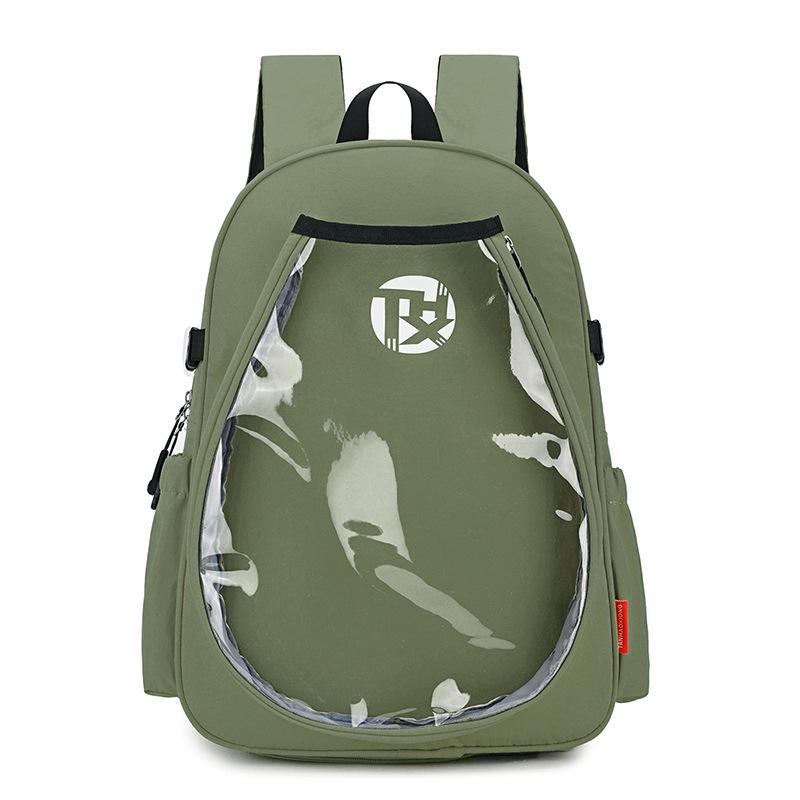 Unisex Sports Backpack: Tennis & Badminton Bag with Dry/Wet Separation, Large Capacity, and Independent Shoe Compartment.