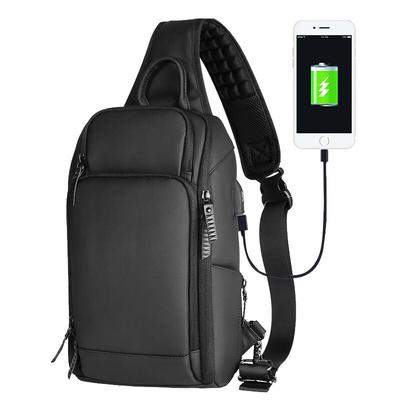 Outwalk Nowa męska modna torba typu crossbody 9,7 cala wielofunkcyjna torba na klatkę piersiową torba podróżna do uprawiania sportów na świeżym powietrzu