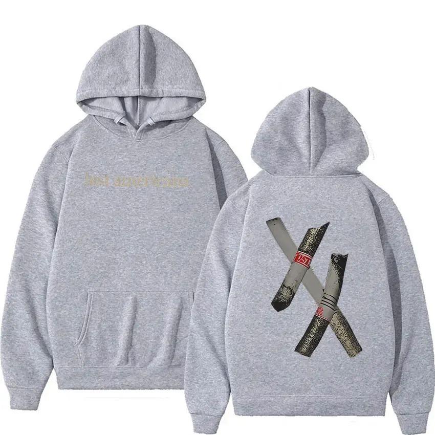 

Rapper MGK Lost Americana Tour 2026 Hoodie Man s Women Vintage Hip Hop Fashion Long Sleeve Oversized Sweatshirts Streetwear L білий