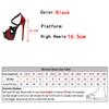 Fashion Sexy Peep Toe 16.5CM Extreme High Heels Women's Sandals Party Wedding Banquet Stiletto Shoes Fashion Buckle Strap Platform Pumps
