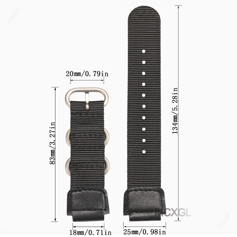 18mm Nylon-Uhrenarmband für Casio W800H Herren Canvas Sport Schwarz Grün Armband SGW300 F91W F105/108/A158/168 AE1200WH AE1300 Gürtel