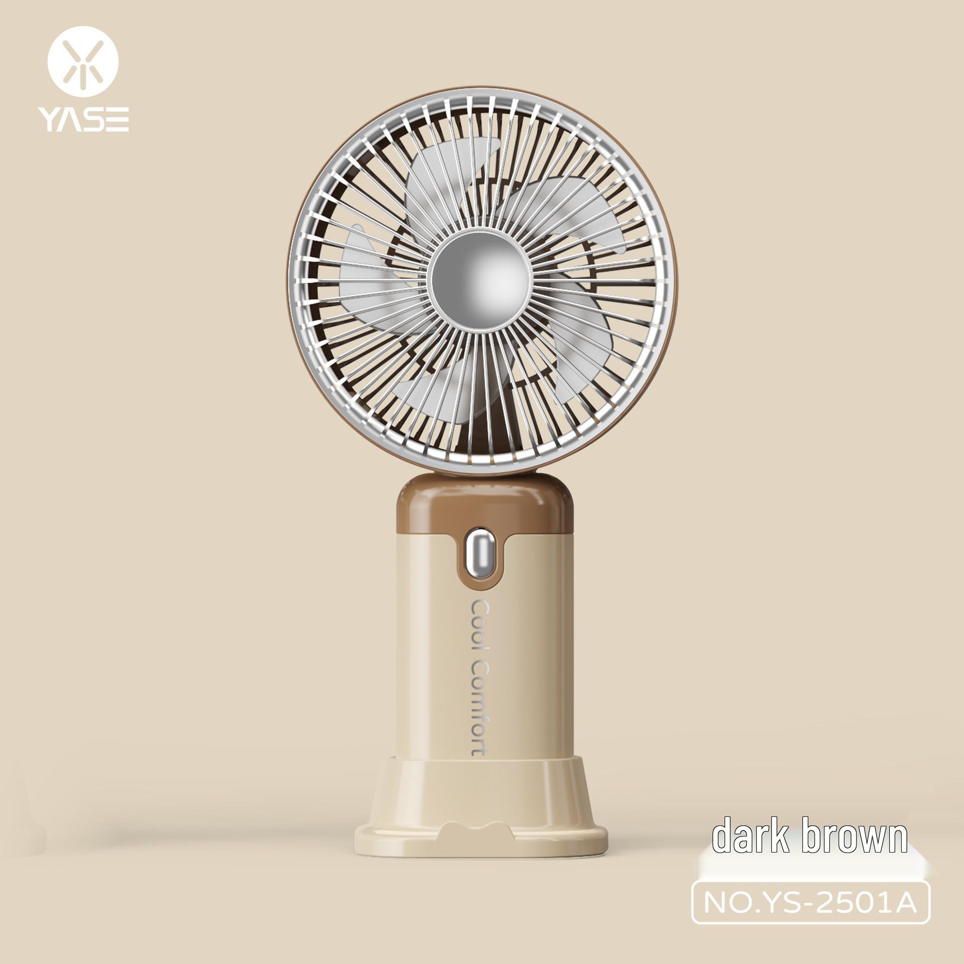 

Cream Handheld USB Rechargeable 3-Speed Fan with Base - Ideal for Students and Outdoor Use, Portable Electric Cooling Fan 8.8×5.3×17.3 CM