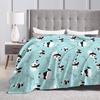 Panda Blanket Blanket Cute Animal Flannel Blanket Air Conditioner Blanket Blanket Office Nap Blanket