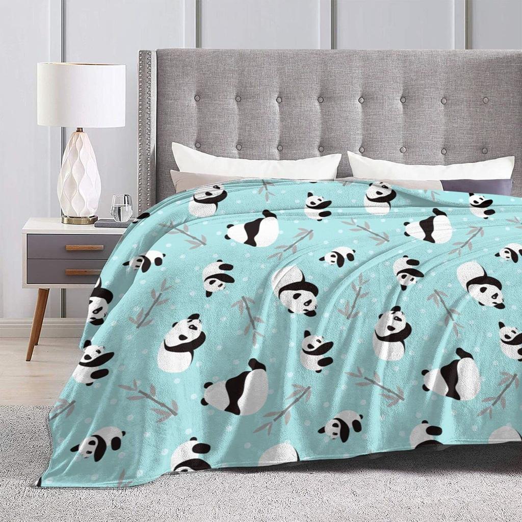 Panda Blanket Blanket Cute Animal Flannel Blanket Air Conditioner Blanket Blanket Office Nap Blanket