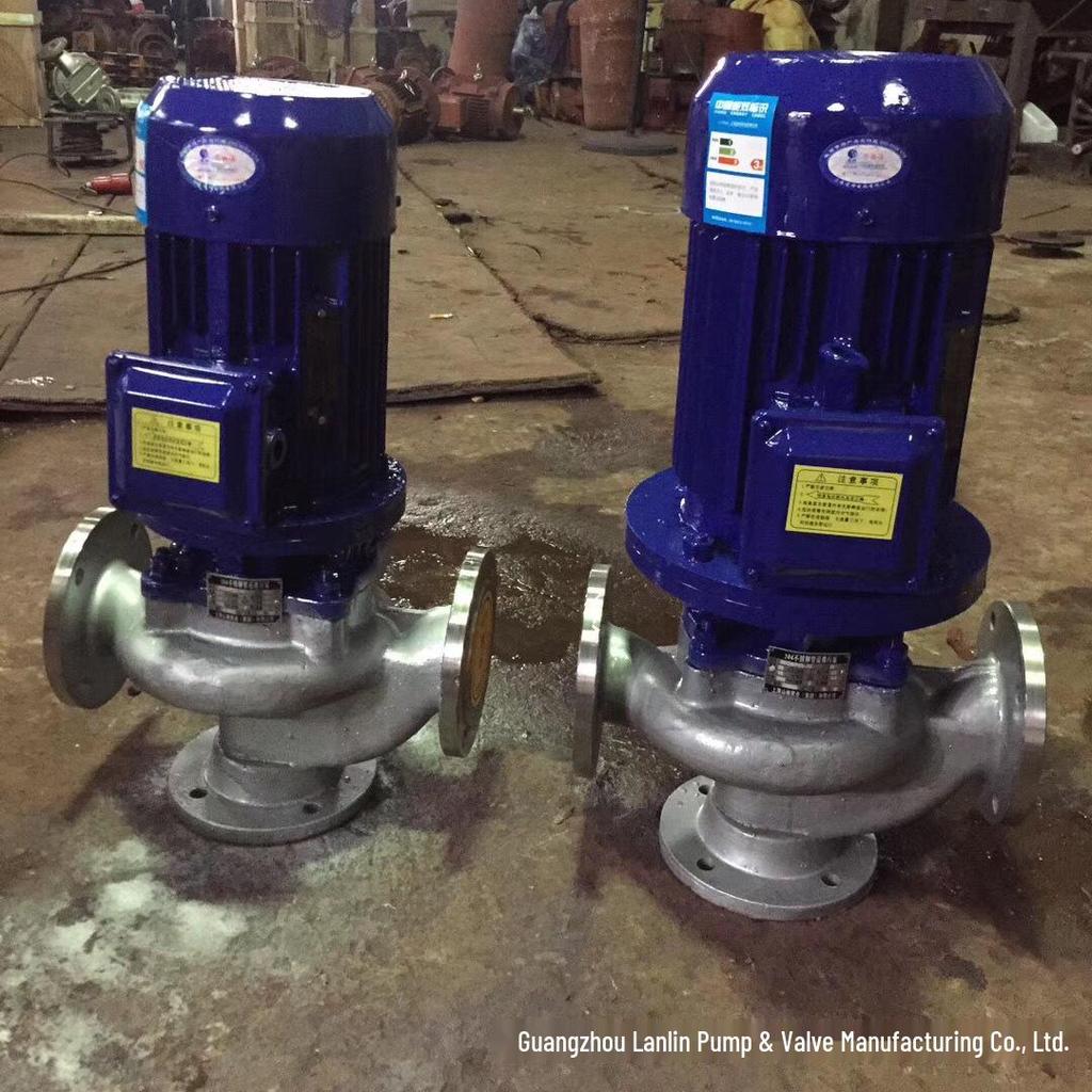 IHG25-110 Vertical In-line Single-Stage Centrifugal Booster Pump for Hot Water Circulation