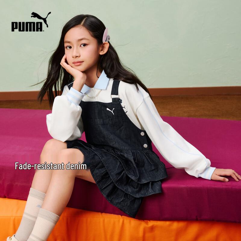PUMA Girls  Denim Suspender Dress 165