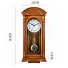 Retro Wall Clocks Solid Wood Clock Watch Luxury Living Room Clocks Silent Pendulum Clock Elegant Room Ornaments Home Decoration
