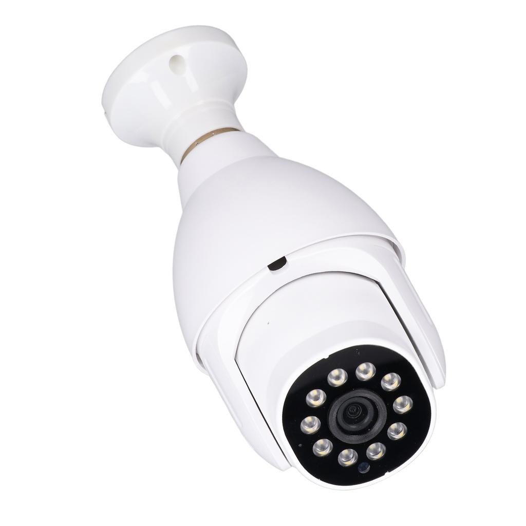 Bulb Security Camera 1080P WiFi Surveillance Camera Motion Tracking Two Way Audio Night Vision for