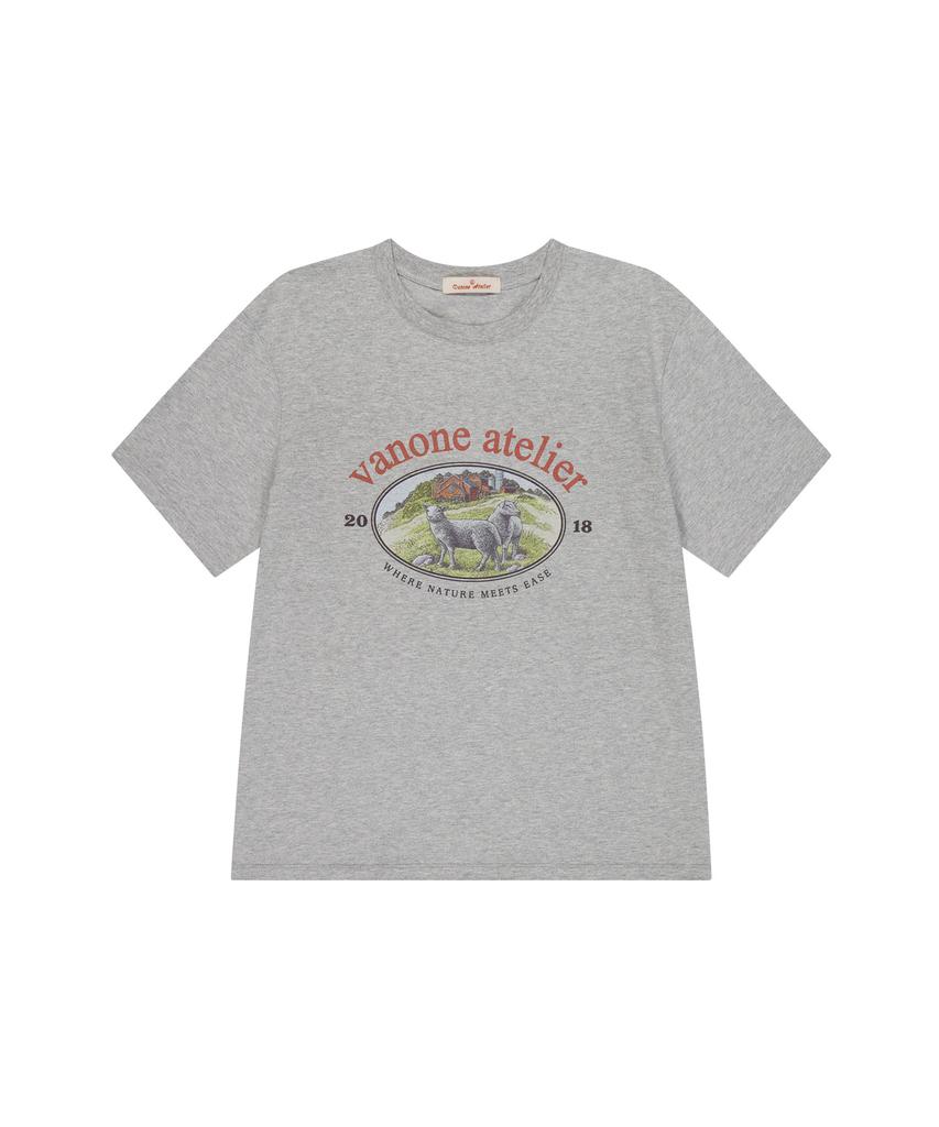 Banwonateullie A3510 Nature Heritage T-Shirt_Melange Gray
