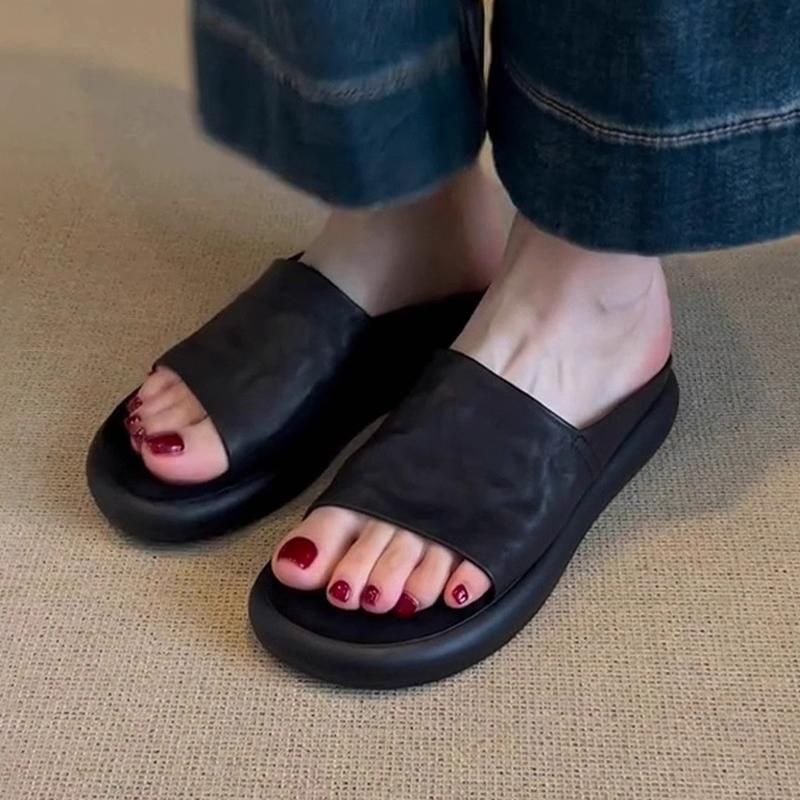 Scarpe Piatte Moda Zeppa Pantofole Donna Scarpe Comode Casual Sandali Donna per Camminare Estate 2025 Infradito da Spiaggia Nuova Marca Ciabatte Donna