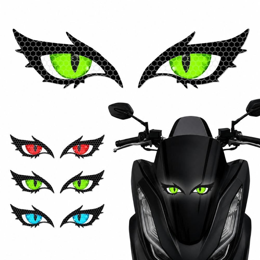 Double Pupils Reflective Evil Eye Sticker Universal Cool Car Stickers Multipurpose