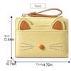 Multi Card Position Cat Wallet Zipper Student Card Coin Purse Portable Cartoon Wallet  Girls