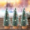 15/20/25/30cm Flocked Sticky Beads Christmas Tree Mini Christmas Tree Ornaments  Party Favors