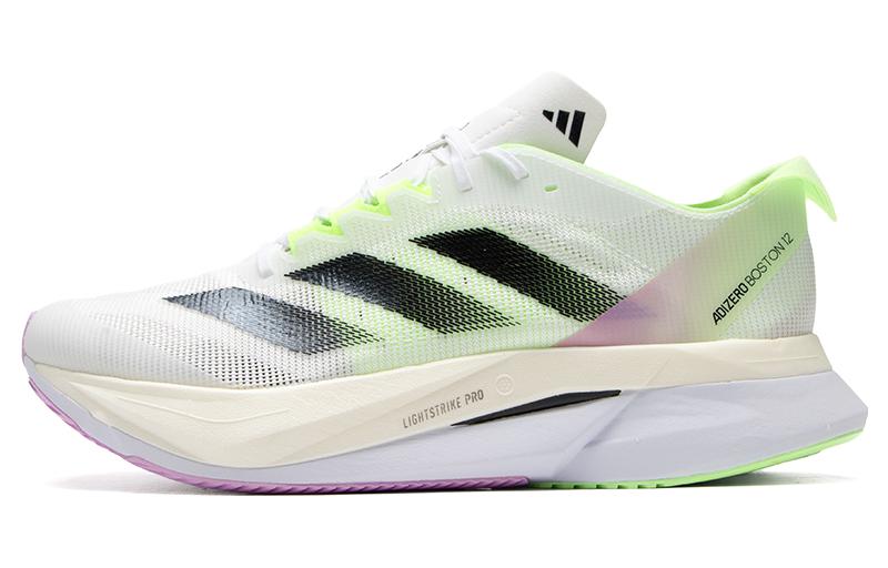 Adizero Boston 12 Adidas  White Green Spark  IG3321 40