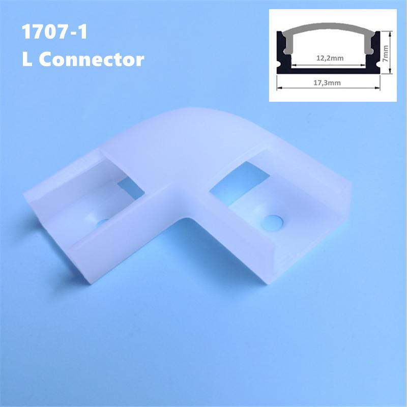 0.5m U/W Style LED Aluminum Profile Black Silver Channel Holder PC Cover Bar Lamp For Cabinet Closet Decor Linear Strip Light