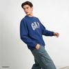 GAP Unisex Logo Patch Loose Long-Sleeve Sweatshirt