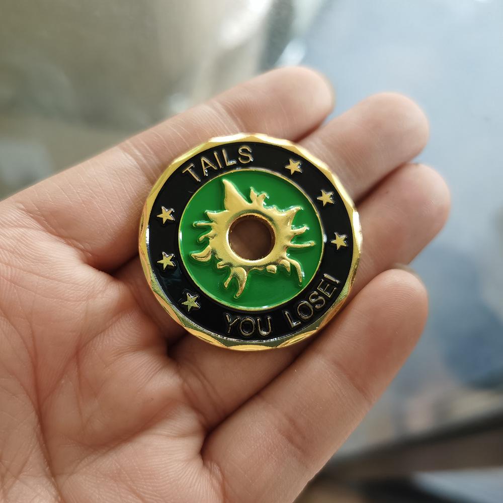 Hollow-out items, wagering coins, challenge coins, commemorative medals, badges, souvenirs, gold-plated coins, collectible items for play золотой