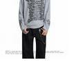 Double-breasted Long Sleeve T-Shirt Men Women Casual Round Neck Top All-match Streetwear