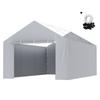 Carport Replacement Canopy Cover Side Wall 12 X 20 Ft, Garage Tent Shelter Tarp Heavy-Duty Waterproof & UV Protected