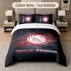 Custom Bedding Set Ajax Amsterdam Pattern, Print Name Text 1 Duvet Cover Plus 2 Pillowcases Home Textile