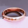 Klassische Textur Geometrisch Facettierte Ringe für Damen Eleganz Leichter Luxus Roségoldene Schlichtheit Zirkon Verstellbar