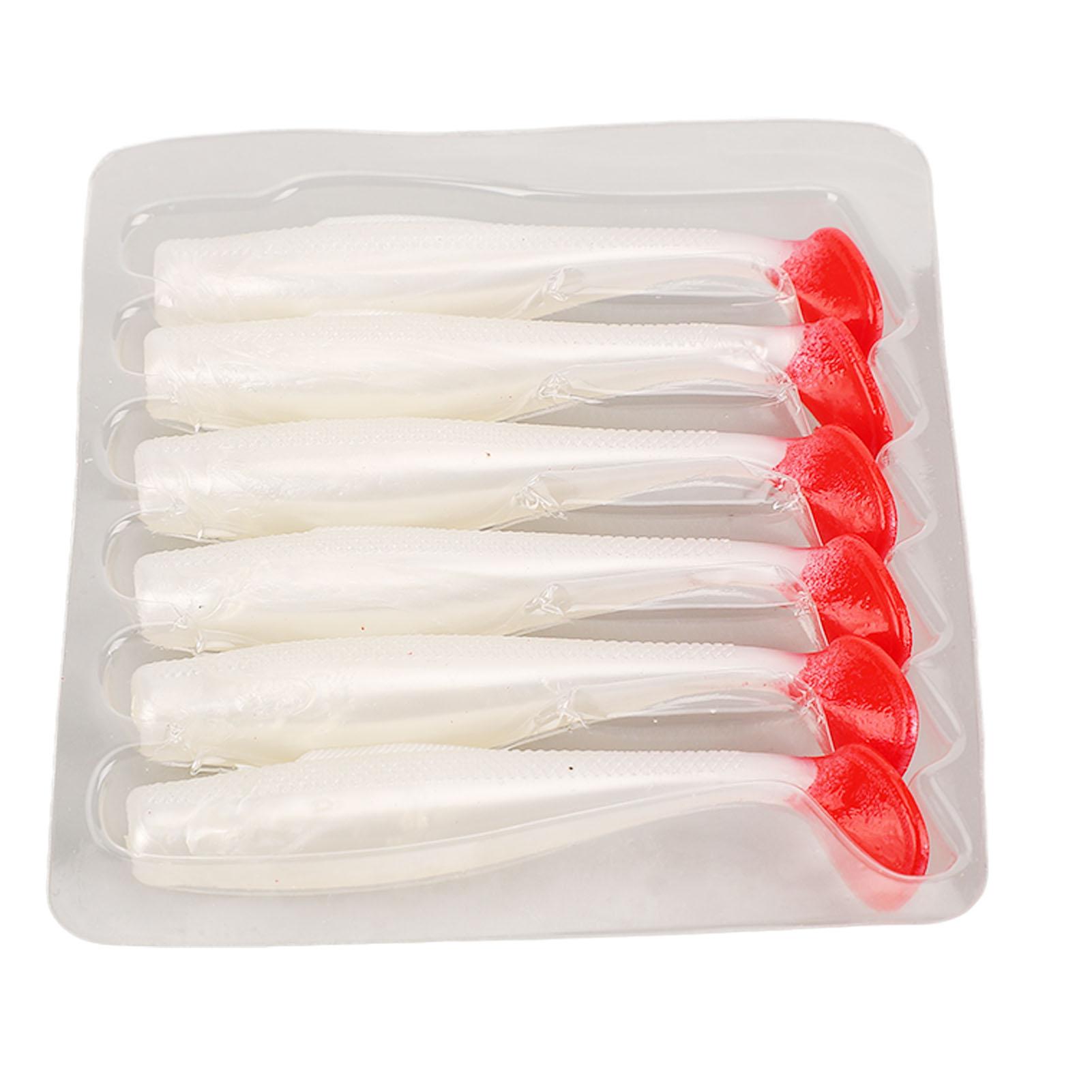 6 шт., мягкая приманка с плавающим Т-образным хвостом, 8 см, 5 г, приманка для жирных насекомых, морской окунь, рыба-мандарин, мягкая приманка