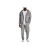 Under Armour Felpa con cappuccio e zip intera Rival in pile con stampa logo a tinta unita Uomo Top Grigio 1379767-025
