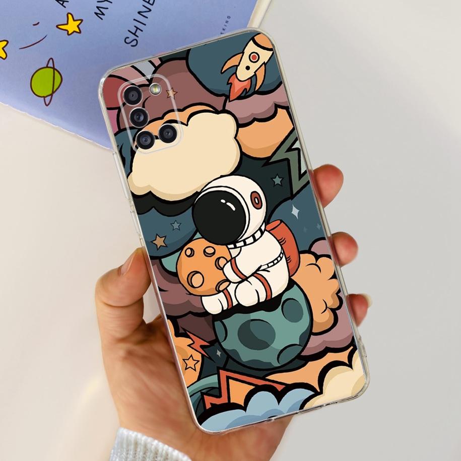 For Samsung A51 Case SM-A515F Flower Cover Fashion Silicone Soft Bumper Clear Funda For Samsung A31 A71 SM-A315F A 51 Phone Case
