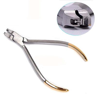 Pince à crochet libre dentaire Acier inoxydable Pince orthodontique Instrument de placement de crochet sertissable pour dentistes