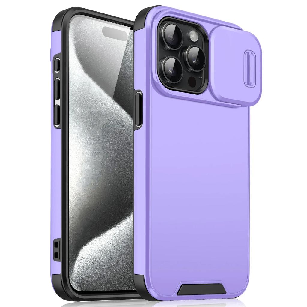 New Shockproof Phone Case For iPhone 15 14 13 12 11 16 Pro Max Plus Cover Slide Camera Protective Armor Case for iPhone 16 Pro