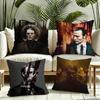 TV HHannibalS Cushion Cover Silky Short Plush Invisible Zipper Dustproof Sofa Pillow Case for Home Decor
