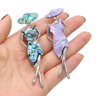 Natural Shell Brooch Pendant Vintage Style Necklace Fashion Jewelry Alloy Choker Gift Ideas Jewelry Lover Gifts