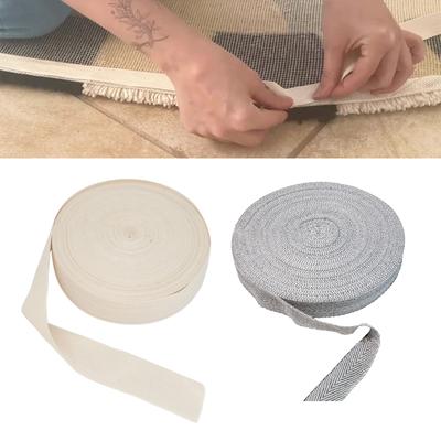10 Yards Natural Cotton Twill Tape Rug Tufting Webbing Tape Herringbone Tape Cotton Twill Webbing Tape for Rug Making