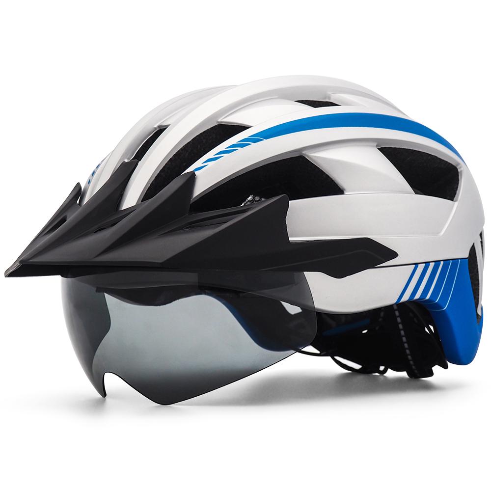 2023 Factory Hot Sale High Quality Helmet for Bike Cycling Helmet Road Bike Helmet With Visor Goggles