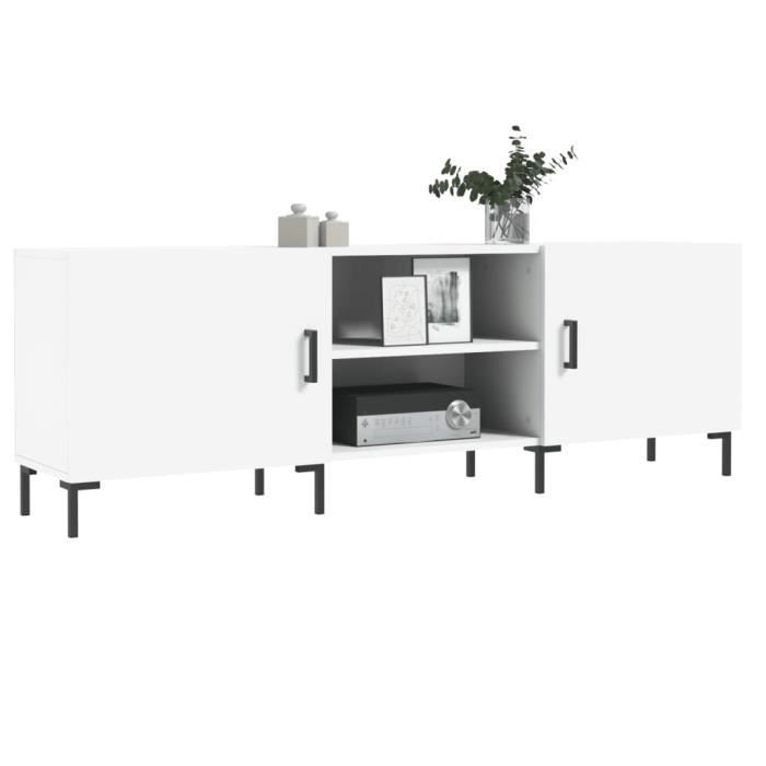 VidaXL TV Stand White 150x30x50 Cm Engineered Wood 829100