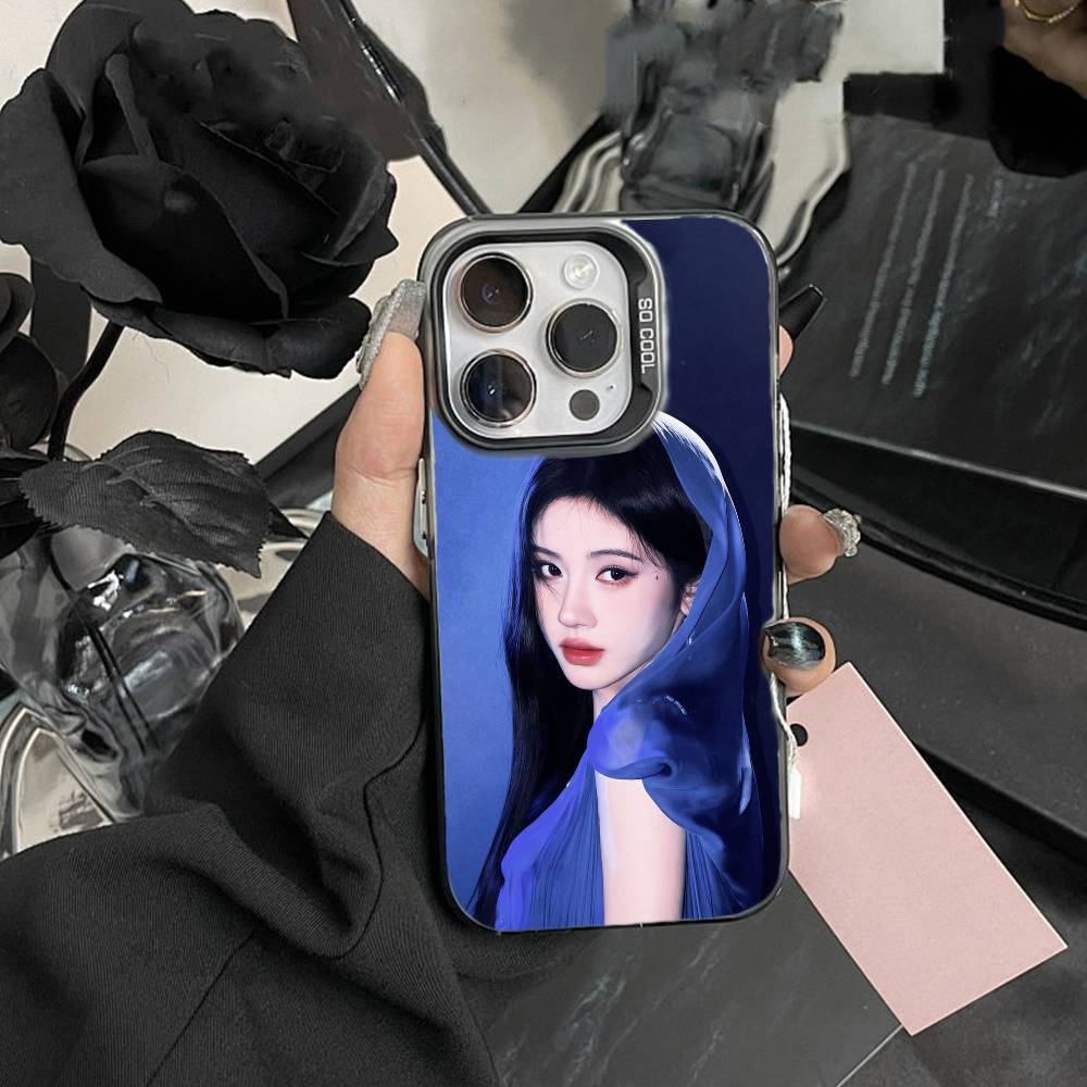 

Чехол для телефона Ju Jingyi K- Kiku для iPhone 16 17 15 14 12 13 Pro Max Черный цвет Ударопрочный чехол iPhone14