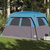 VidaXL Family Cabin Tent 6 Person Blue Waterproof, Tent, Garden Tent, Outdoor Shelter, Camping Tent, 94546
