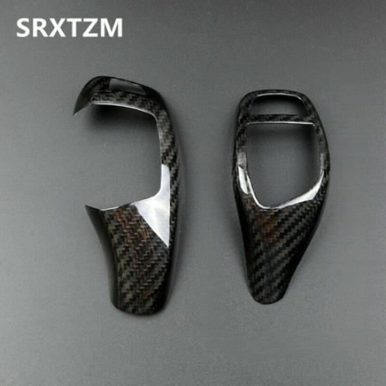 Pure Carbon Fiber Car Center Gear Shift Knob Panel Sticker For BMW 3 F30 LHD