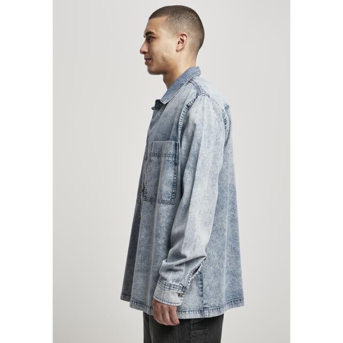 Chemise Urban Classics oversized denim - bleu ciel - L