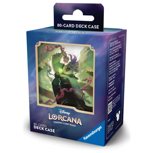 

Ravensburger Disney Lorcana ККИ: Коробка для колоды Archazia s Island, Урсула - Обманщица всех | Надежно вмещает 80 карт в протекторах | Прочный и портативный TCG или